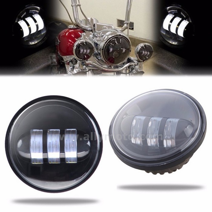 154 4 5 Inch Led Auxiliary Spot Light Fog Lamp Running Moto Harley@5